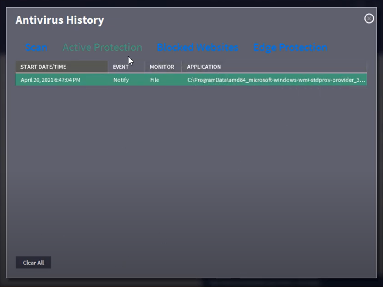 screenshot of VIPRE Antivirus Plus